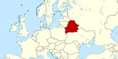 Bielorússia ubicació en el mapa del món
