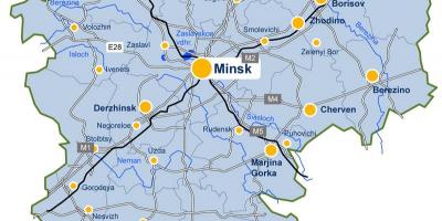 Minsk mapa Bielorússia