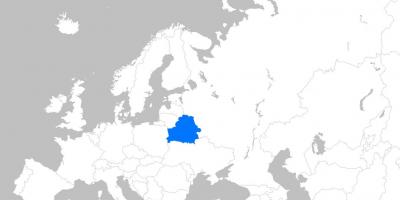 Mapa d'europa Bielorússia
